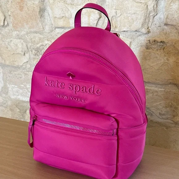 Kate Spade New York Ella puffy backpack candied pink NWT Authentic - Picture 2 of 9